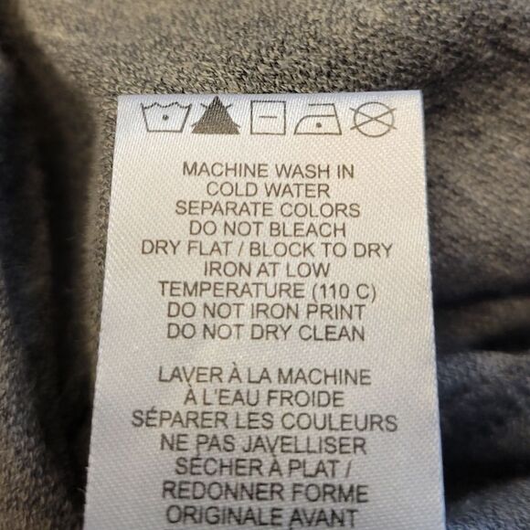 Lole Gray Hoodie Sweatshirt Sweater Dress with Pockets Leaf Pattern Women's XL - Picture 9 of 13